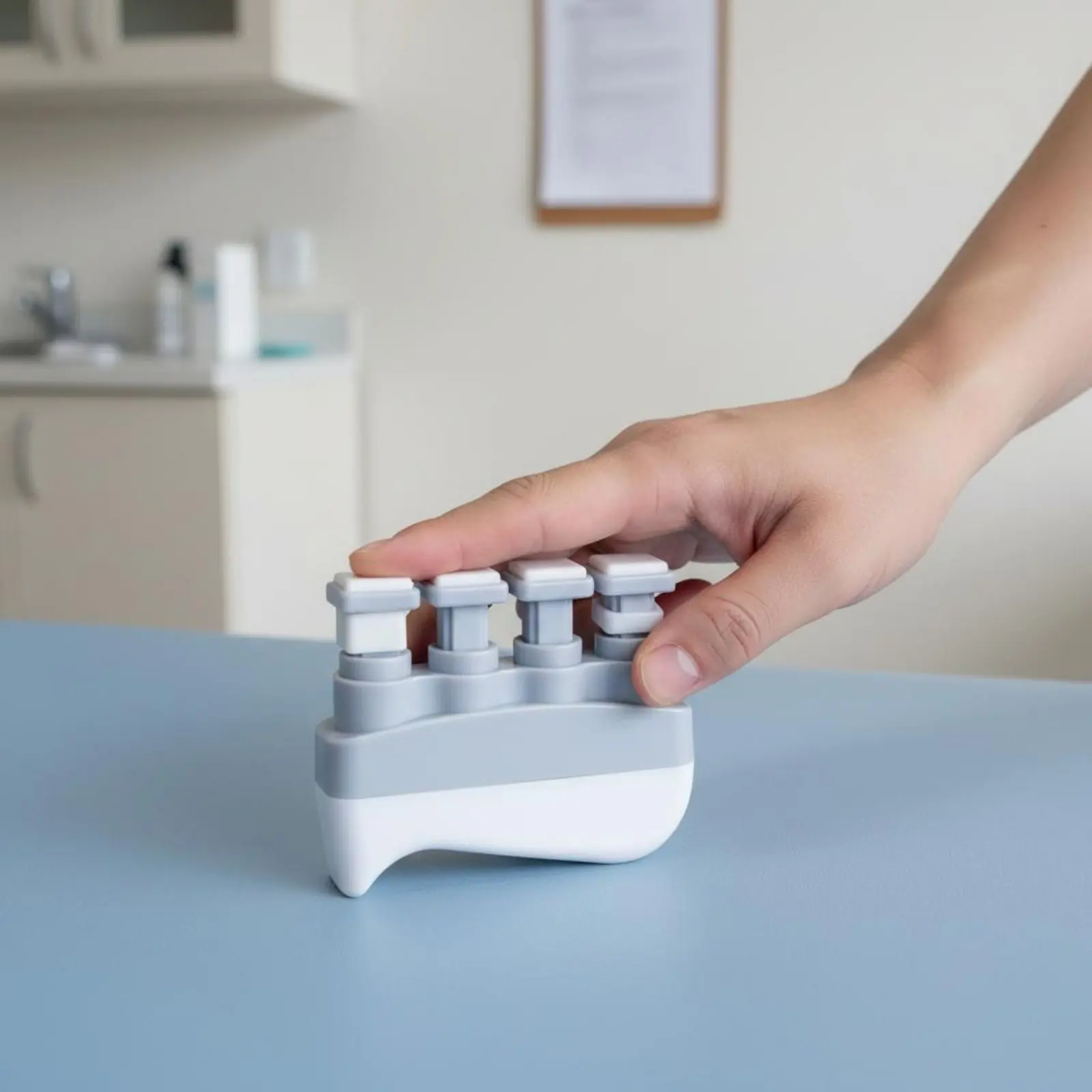 Finger Strength Exerciser Portable Finger Strengthener Hand Rehab Exerciser Ergonomic Design Hand Grip Exerciser Non-Slip
Finger Strength Exerciser Portable Finger Strengthener Hand Rehab Exerciser Ergonomic Design Hand Grip Exerciser Non-Slip