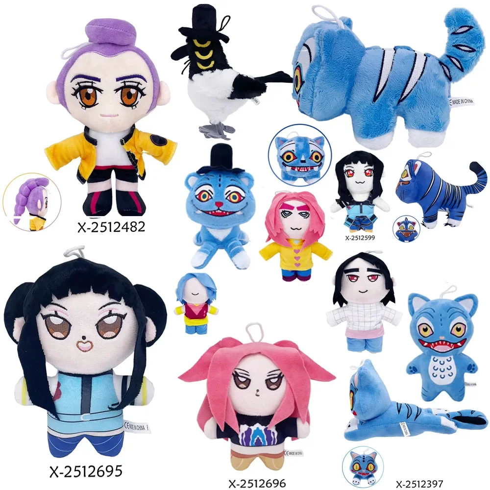 New Anime Kpop Demons Hunters Plush Cute Purple Tiger Black Hat Magpie With 3 Eyes Monster Hunt Girl Group Doll Gifts
New Anime Kpop Demons Hunters Plush Cute Purple Tiger Black Hat Magpie With 3 Eyes Monster Hunt Girl Group Doll Gifts