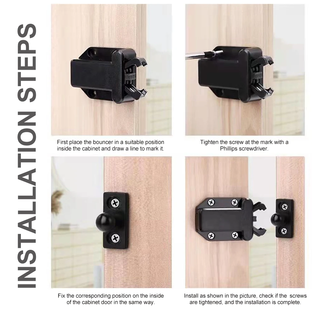 4pcs Self-locking for Cabinet Drawer Cupboard Plastic Push Door Plastic Push Latch Rebound Safety Device Hardware
4pcs Self-locking for Cabinet Drawer Cupboard Plastic Push Door Plastic Push Latch Rebound Safety Device Hardware