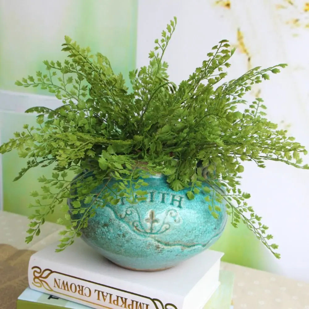 Handmade Artificial Maidenhair Fern Plants Plastic Lifelike Simulation Ginkgo Leaf Real Touch Elegant Fake Plant
Handmade Artificial Maidenhair Fern Plants Plastic Lifelike Simulation Ginkgo Leaf Real Touch Elegant Fake Plant