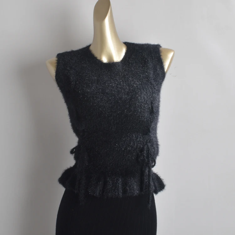 Thiened round Ne Faionable Dstring Color Svel Cropped Knitted Vest Women's Autumn Winter New Sle
Thiened round Ne Faionable Dstring Color Svel Cropped Knitted Vest Women's Autumn Winter New Sle