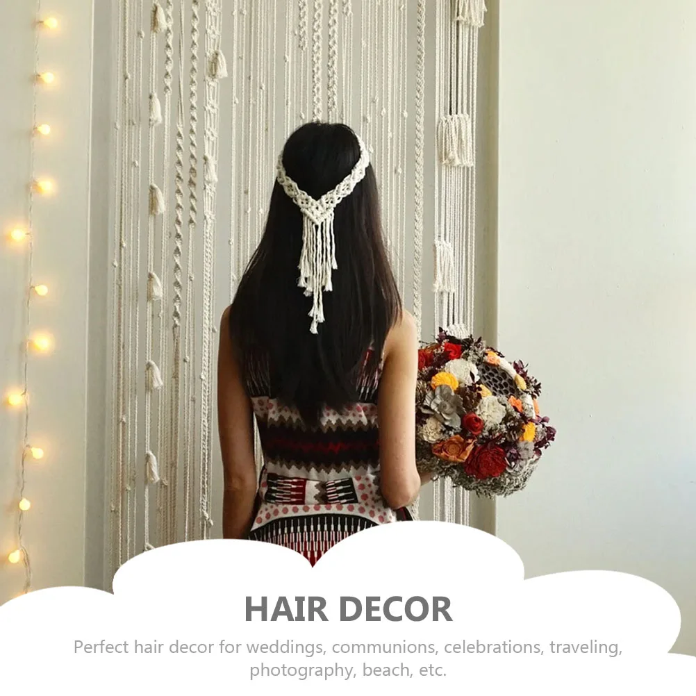 Cotton Rope Beige Women Hair Accessory Color Woven Hair Accessories Travel Girls Bohemian Macrame Decor Women Headdress
Cotton Rope Beige Women Hair Accessory Color Woven Hair Accessories Travel Girls Bohemian Macrame Decor Women Headdress