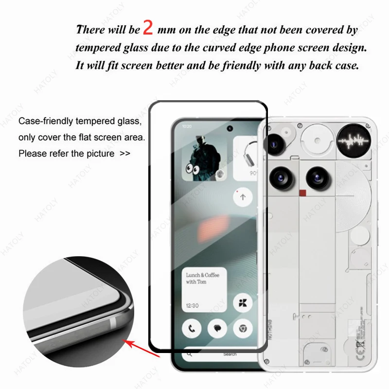 For Nothing Phone (3) Glass Black Edge Protective Film For Nothing Phone 3 Screen Protector Camera Protector For Nothing Phone3
For Nothing Phone (3) Glass Black Edge Protective Film For Nothing Phone 3 Screen Protector Camera Protector For Nothing Phone3