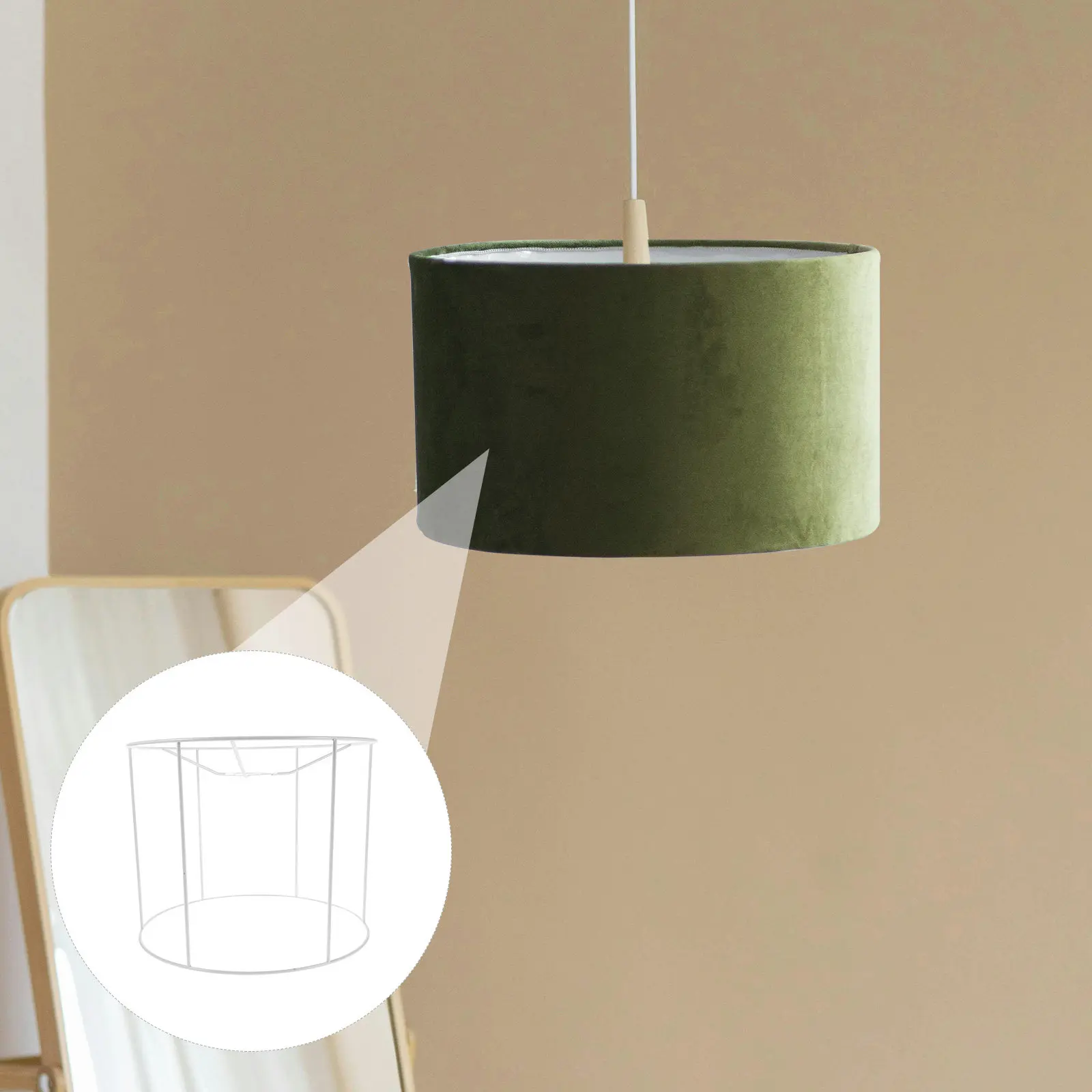 Round Lamp Shade Frame Iron Wire Construction 28x28x21.8cm E27 Socket Bracket for DIY Lighting Projects Table Lamp Shade Pendant
Round Lamp Shade Frame Iron Wire Construction 28x28x21.8cm E27 Socket Bracket for DIY Lighting Projects Table Lamp Shade Pendant