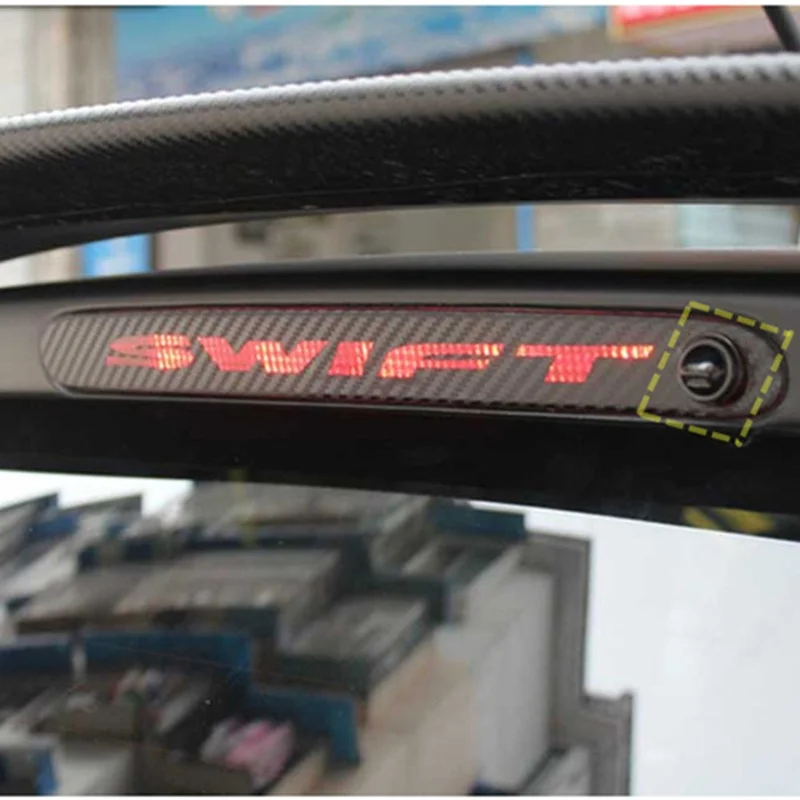 For Suzuki Swift Additional Brake Light Sticker Styling Carbon Fiber Brake light Sticker Car Decorative Cover
For Suzuki Swift Additional Brake Light Sticker Styling Carbon Fiber Brake light Sticker Car Decorative Cover