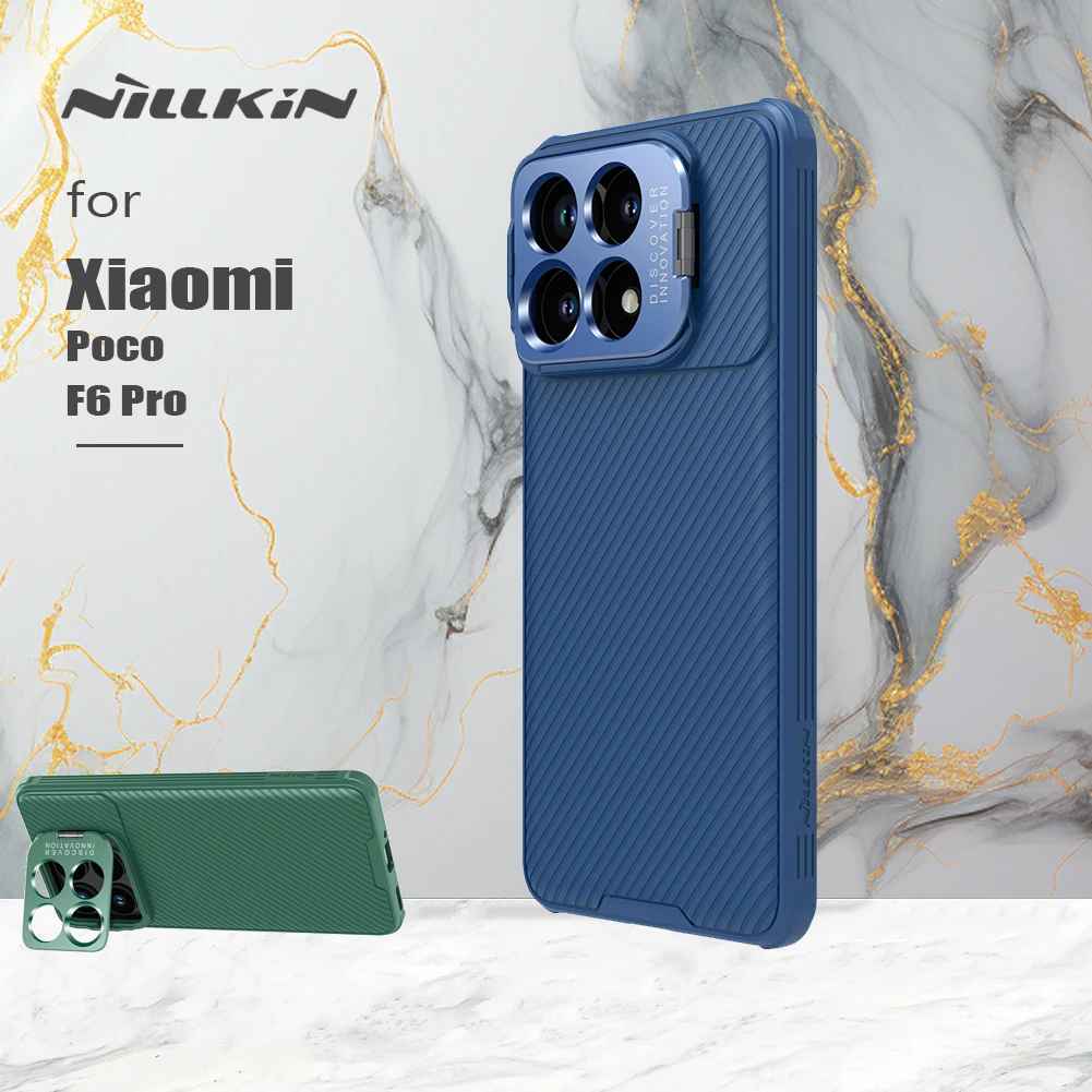 Nillkin For Xiaomi Poco F6 Pro 5G Case Camshield Prop with Camera Stand Cases precision hole Lens 360 Hard Protection Cover
Nillkin For Xiaomi Poco F6 Pro 5G Case Camshield Prop with Camera Stand Cases precision hole Lens 360 Hard Protection Cover