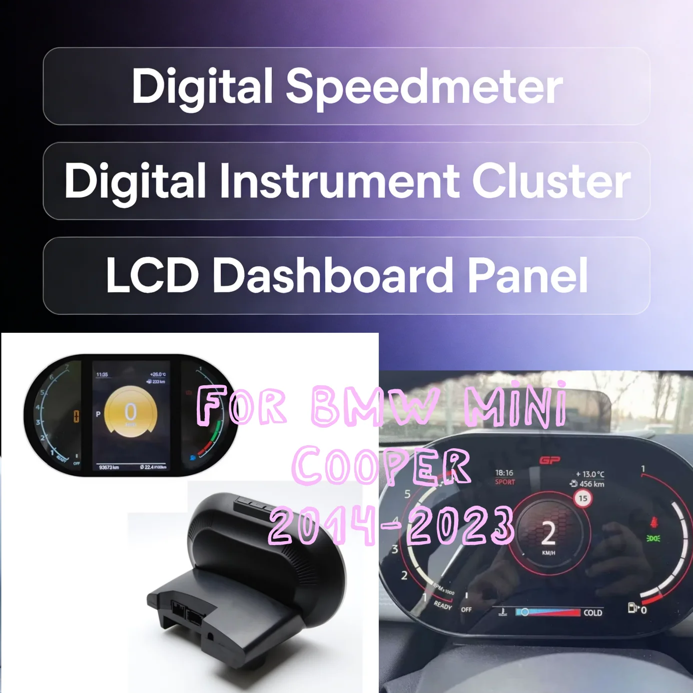 Digital Instrument Cluster For BMW Mini F Series F54 F55 F56 F57 F60 2014-2023Speedometer Dashboard LCD Cluster Instrument Panel
Digital Instrument Cluster For BMW Mini F Series F54 F55 F56 F57 F60 2014-2023Speedometer Dashboard LCD Cluster Instrument Panel