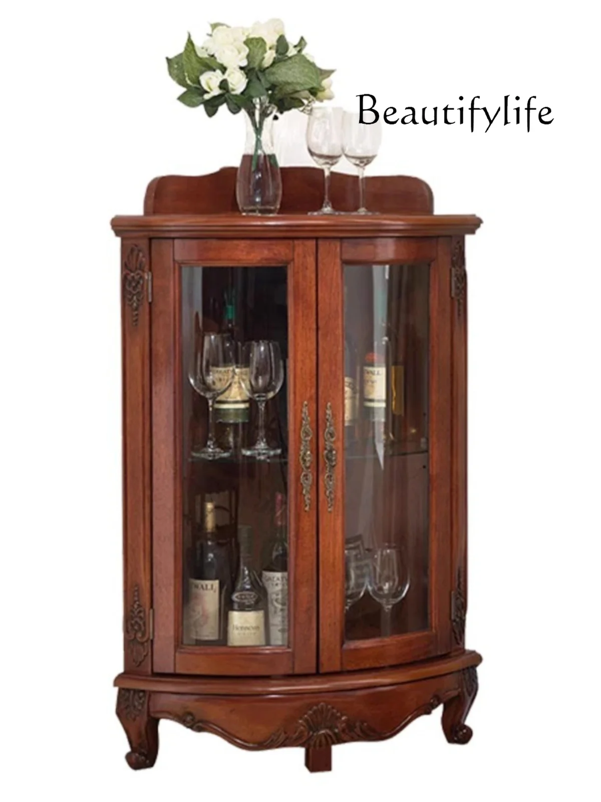 American Solid Wood Wall Triangle Cabinet Living Room Multi-Functional Storage Wine Cabinet Retro Corner Storage Cabinet
American Solid Wood Wall Triangle Cabinet Living Room Multi-Functional Storage Wine Cabinet Retro Corner Storage Cabinet