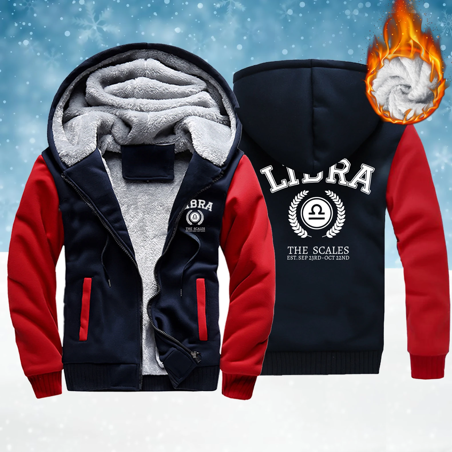 Libra The Scales Printed Zipper Jacket Man Fashion Loose Pocket Hoodies Winter Thicken Streetwear Unisex Casual Fleece Clothing
Libra The Scales Printed Zipper Jacket Man Fashion Loose Pocket Hoodies Winter Thicken Streetwear Unisex Casual Fleece Clothing