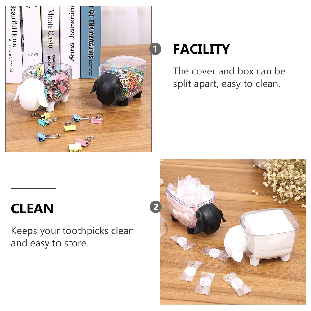 2Pcs Desktop Storage Boxes Transparent Plastic Material Toothpicks Swabs Easy Clean Coffee Shops Restaurants Sundries
2Pcs Desktop Storage Boxes Transparent Plastic Material Toothpicks Swabs Easy Clean Coffee Shops Restaurants Sundries