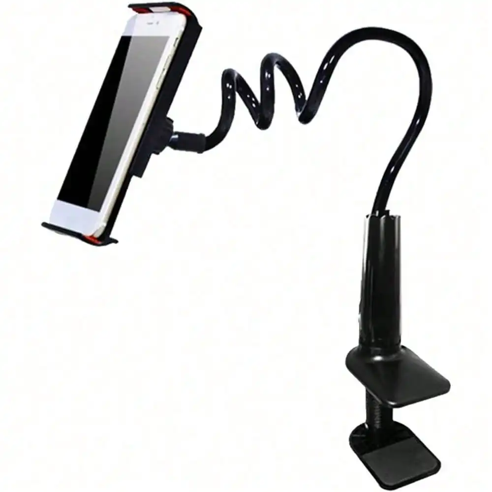 Clip On Long Arm Gooseneck Phone Stand Holder Universal Bracket Mount Clamp Supports All Phones & Tablets For Versatile Use
Clip On Long Arm Gooseneck Phone Stand Holder Universal Bracket Mount Clamp Supports All Phones & Tablets For Versatile Use