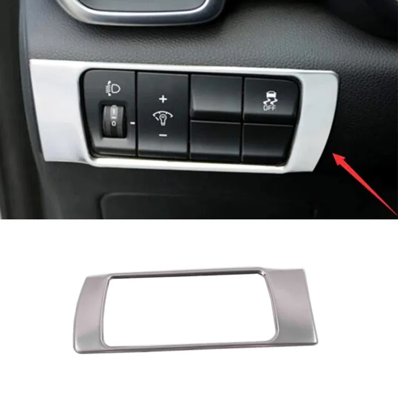 For KIA Sportage 4 QL KX5 2016 2017 2018 auto accessories Car Headlamps Adjustment Switch Cover Trim Stainless steel car styling
For KIA Sportage 4 QL KX5 2016 2017 2018 auto accessories Car Headlamps Adjustment Switch Cover Trim Stainless steel car styling