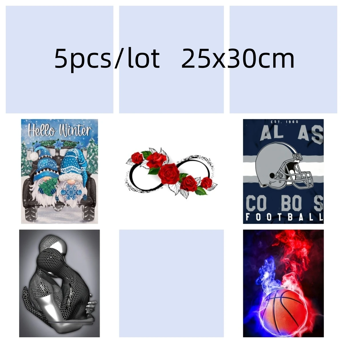 5pcs/lot Diamond Painting Full Round Drill DIY Gift Canvas Size 25x30cm Cross Stitch Rhinestones of Pictures Home Decor
5pcs/lot Diamond Painting Full Round Drill DIY Gift Canvas Size 25x30cm Cross Stitch Rhinestones of Pictures Home Decor