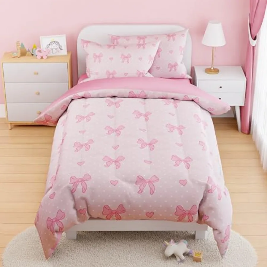 Comforter Set Size 68x86in for Girls Microfiber 3 Pcs Bedding Set Includes 1 Comforter 1 Pillowcase 1 Fitted Sheet Nursery Room
Comforter Set Size 68x86in for Girls Microfiber 3 Pcs Bedding Set Includes 1 Comforter 1 Pillowcase 1 Fitted Sheet Nursery Room