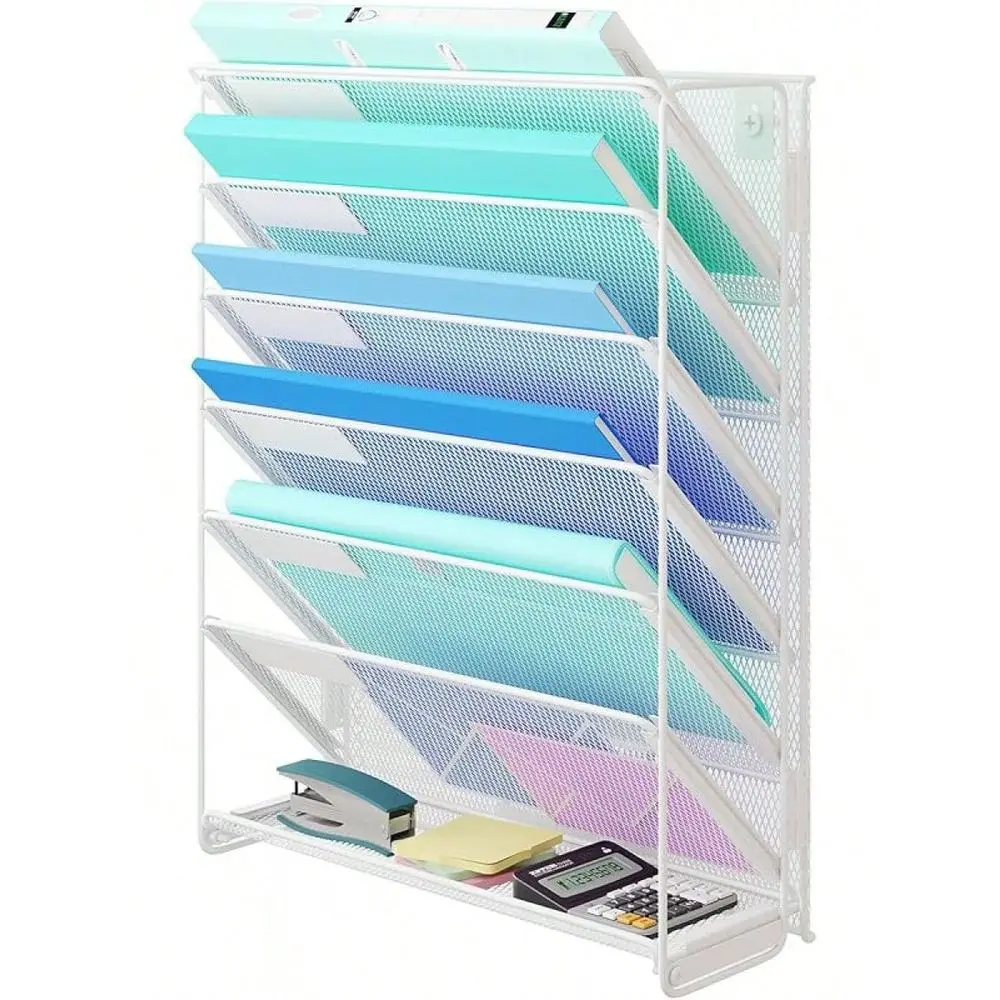 Hanging File Organizer Vertical Wall File Organizer Wall File Holder, Mesh Magazine Rack Mail Document Organizer Office School
Hanging File Organizer Vertical Wall File Organizer Wall File Holder, Mesh Magazine Rack Mail Document Organizer Office School