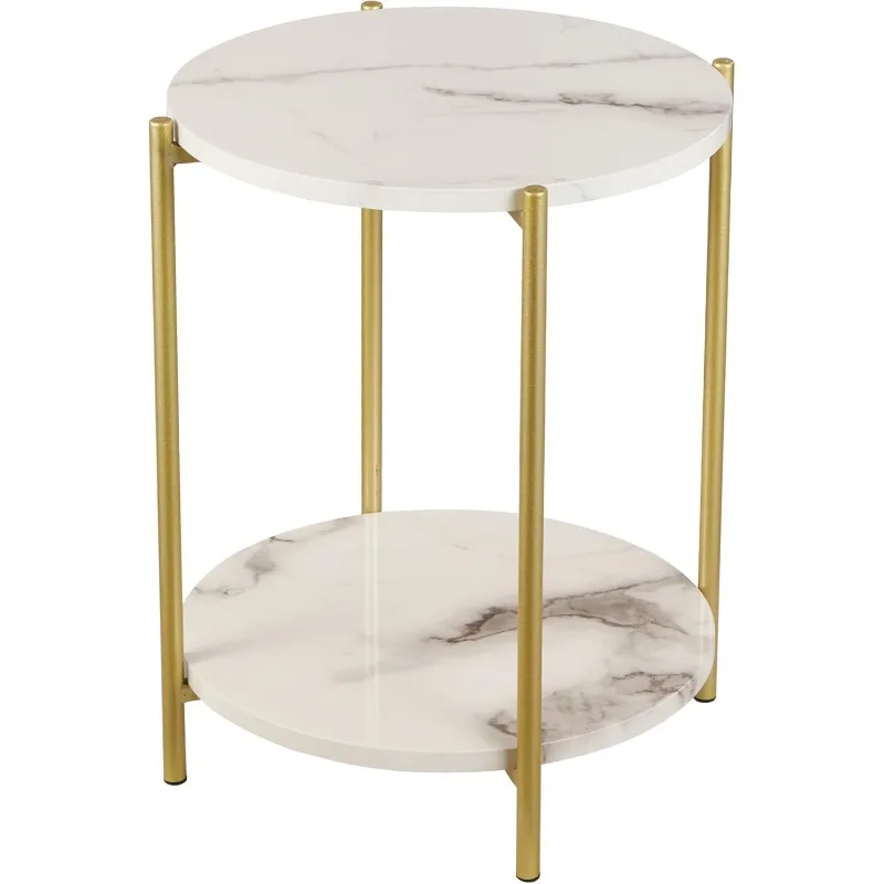 2 Tier Round Side Table, Marble End Tables Coffee Table Simplistic Sofa Table Waterproof Removable Tray Table Indoor Outdoor Acc
2 Tier Round Side Table, Marble End Tables Coffee Table Simplistic Sofa Table Waterproof Removable Tray Table Indoor Outdoor Acc