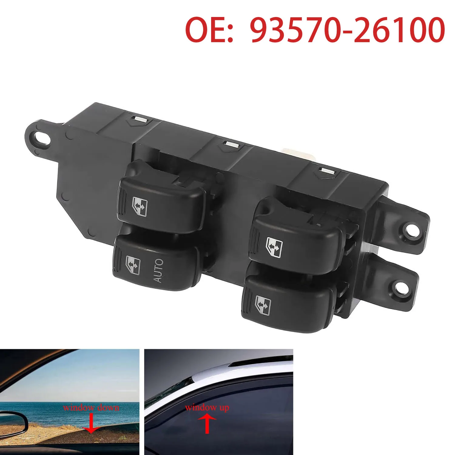 For Hyundai Santa Fe 2001 2002 2003 2004 2005 2006 Driver Side Window Switch Lifter Control Button 93570-26100 9357026100
For Hyundai Santa Fe 2001 2002 2003 2004 2005 2006 Driver Side Window Switch Lifter Control Button 93570-26100 9357026100