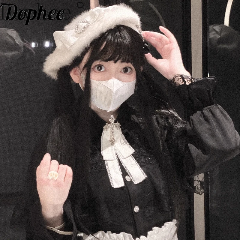 Dophee оригинальные японские стильные береты с бисером Love Lolita, милые женские плюшевые шапки с бантом и лентой, весенне-осенние пушистые шапки для снижения возраста
Dophee оригинальные японские стильные береты с бисером Love Lolita, милые женские плюшевые шапки с бантом и лентой, весенне-осенние пушистые шапки для снижения возраста