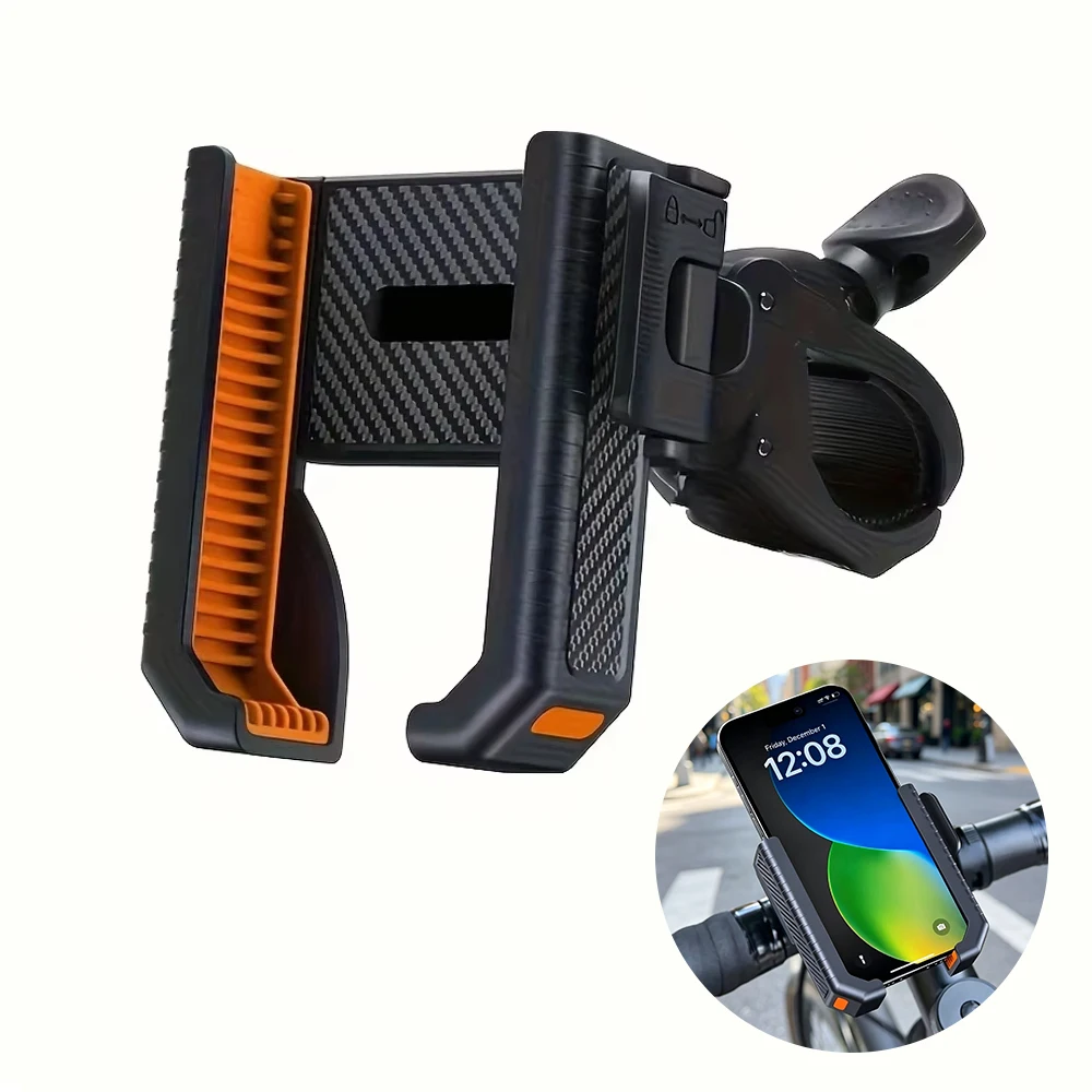 Bicycle Phone Holder Stand Bike Motorcycle Handlebar Mobile Phone Mount Clip GPS Support Shockproof Bracket for 4.5-7.0 inch
Bicycle Phone Holder Stand Bike Motorcycle Handlebar Mobile Phone Mount Clip GPS Support Shockproof Bracket for 4.5-7.0 inch