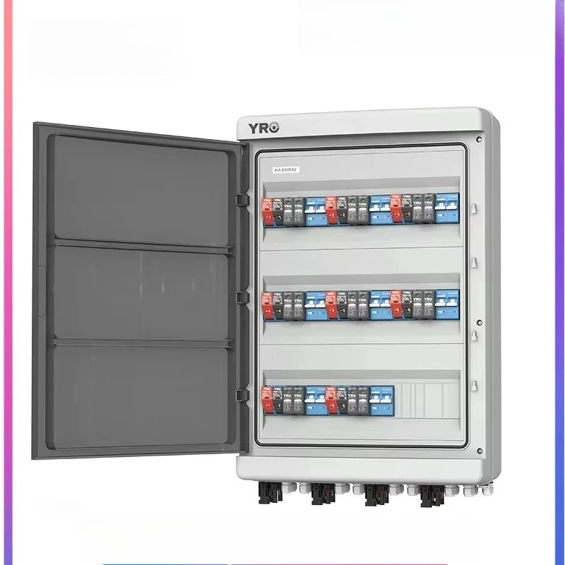 YRO PV Combiner Box 8 In 8 Out Outdoor Solar Distribution Box Plastic Solar Electric System Waterproof Solar PV Array