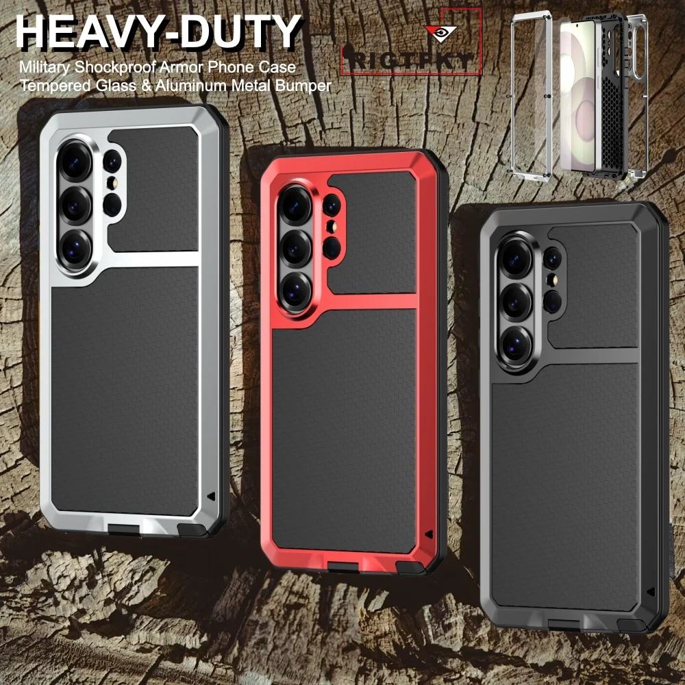 Case For Samsung S26 Ultra,S26 Plus Heavy Duty Armour Military Shockproof Rugged 360° Full Body Protective Covers Metal bumper
Case For Samsung S26 Ultra,S26 Plus Heavy Duty Armour Military Shockproof Rugged 360° Full Body Protective Covers Metal bumper