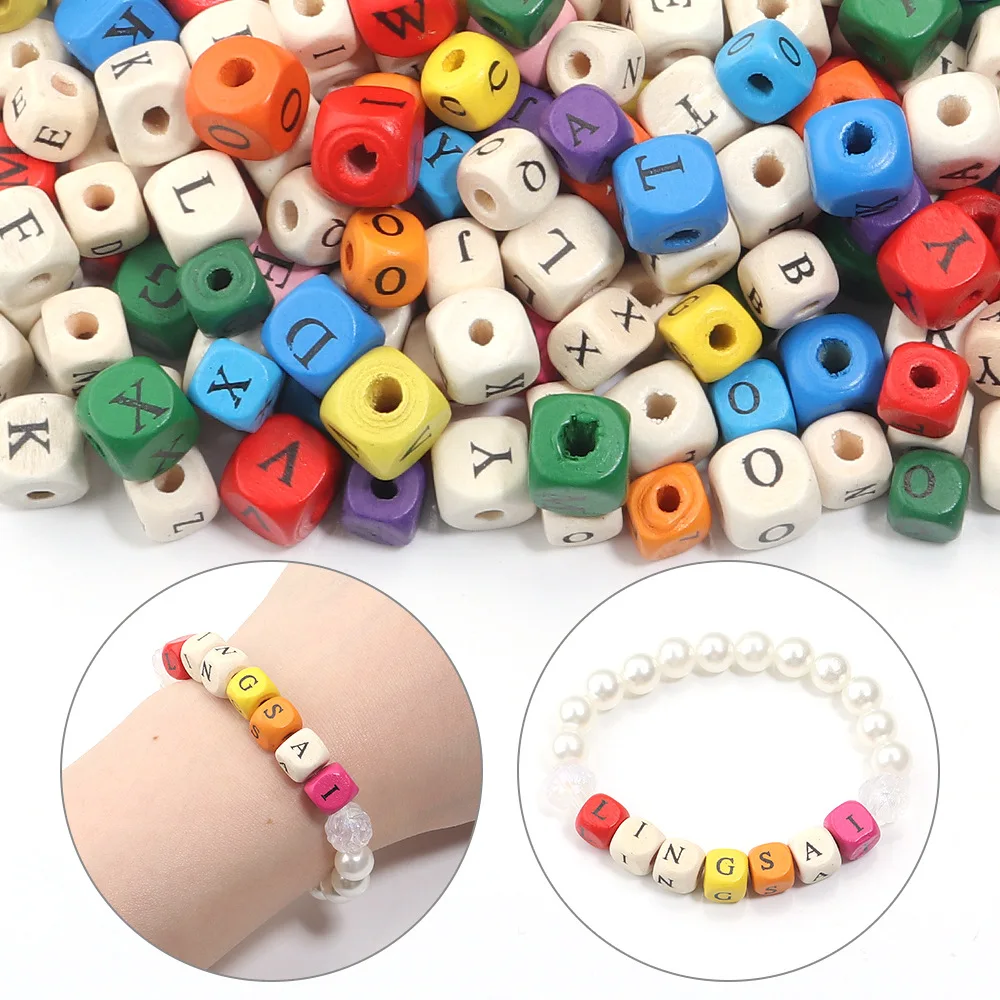 Colorful Wooden Square Alphabet Beads Natural Wood Letter Beads for DIY Bracelet Necklace Making Jewelry Craft Supplies Gift
Colorful Wooden Square Alphabet Beads Natural Wood Letter Beads for DIY Bracelet Necklace Making Jewelry Craft Supplies Gift