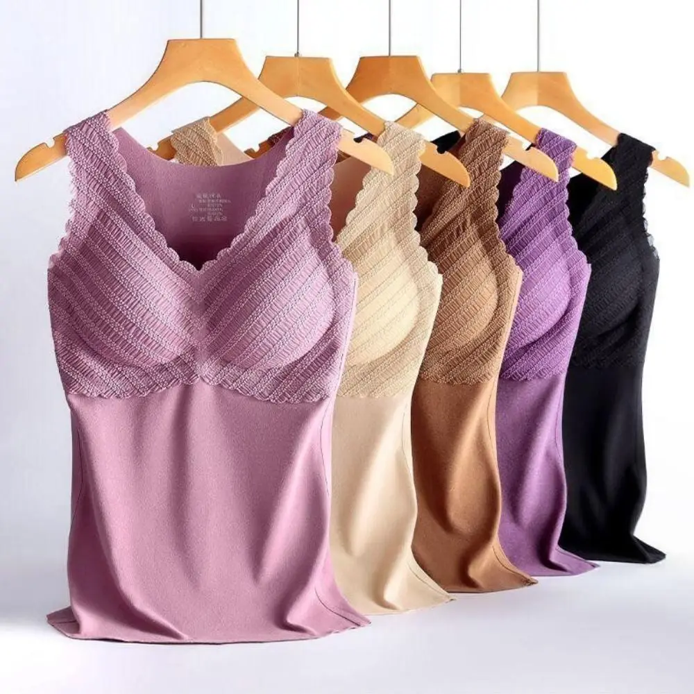 Winter Autumn Women Thermal Underwear Bottoming Shirt Large Size Underwear with Pad High Elastic Vest Seamless Undershirts Women
Winter Autumn Women Thermal Underwear Bottoming Shirt Large Size Underwear with Pad High Elastic Vest Seamless Undershirts Women