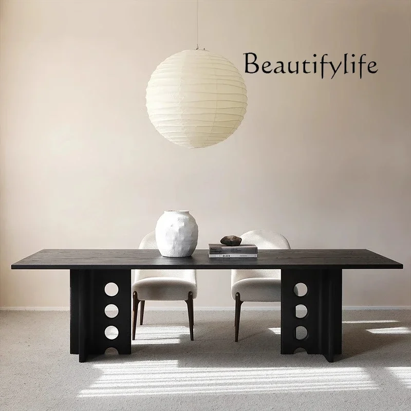 X36 Black Minimalist Style Solid Wood Conference Table Industrial Style Design Personalized Creative Desk
X36 Black Minimalist Style Solid Wood Conference Table Industrial Style Design Personalized Creative Desk