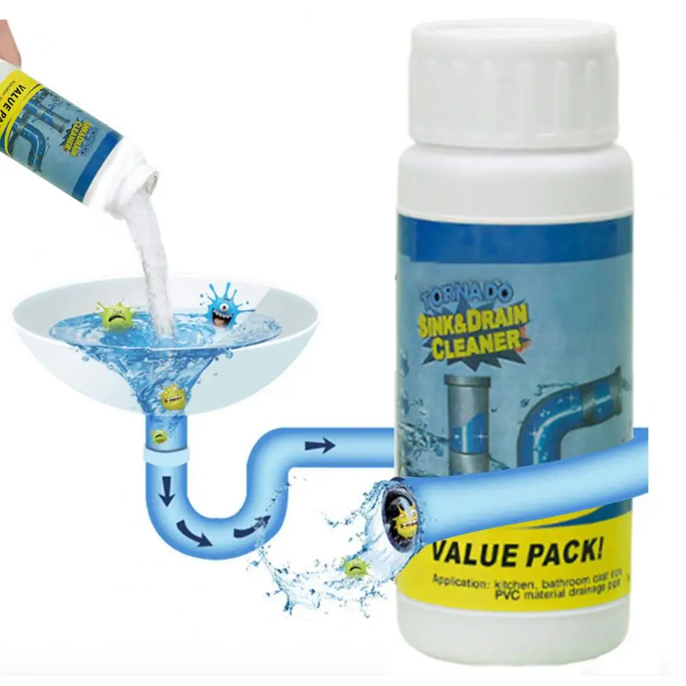 Sewer Tool Powerful Pipe Unclogger Drain Cleaner Powder for Kitchen Sinks Washbasins Toilets Safe Effective Sink Unblocker
Sewer Tool Powerful Pipe Unclogger Drain Cleaner Powder for Kitchen Sinks Washbasins Toilets Safe Effective Sink Unblocker