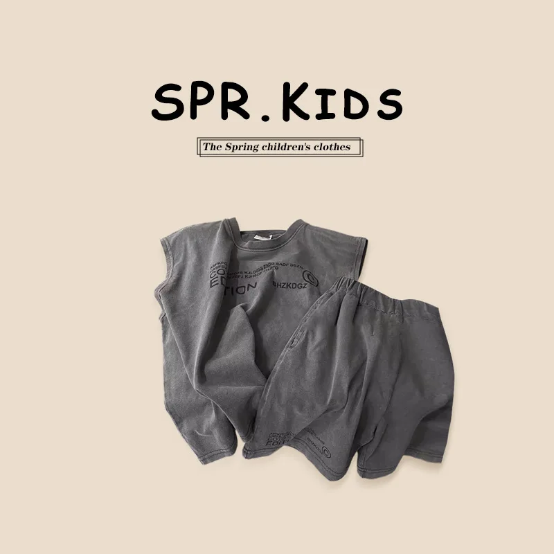 Children Clothing Set Summer Sleeveless Vest 2024 New Fashionable Boy Baby Korean Style Sleeveless Letter Kids Two-piece Set
Children Clothing Set Summer Sleeveless Vest 2024 New Fashionable Boy Baby Korean Style Sleeveless Letter Kids Two-piece Set