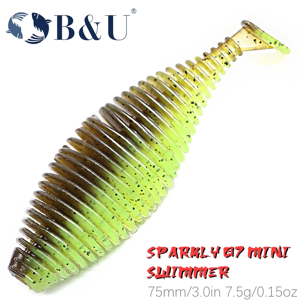 B&U 7.5cm 7.5g Lure Shad Swimbait Vibro Fat Artificial Soft Silicone Bait Leurre Souple Pesca Shrimp Smell pike Bass
B&U 7.5cm 7.5g Lure Shad Swimbait Vibro Fat Artificial Soft Silicone Bait Leurre Souple Pesca Shrimp Smell pike Bass