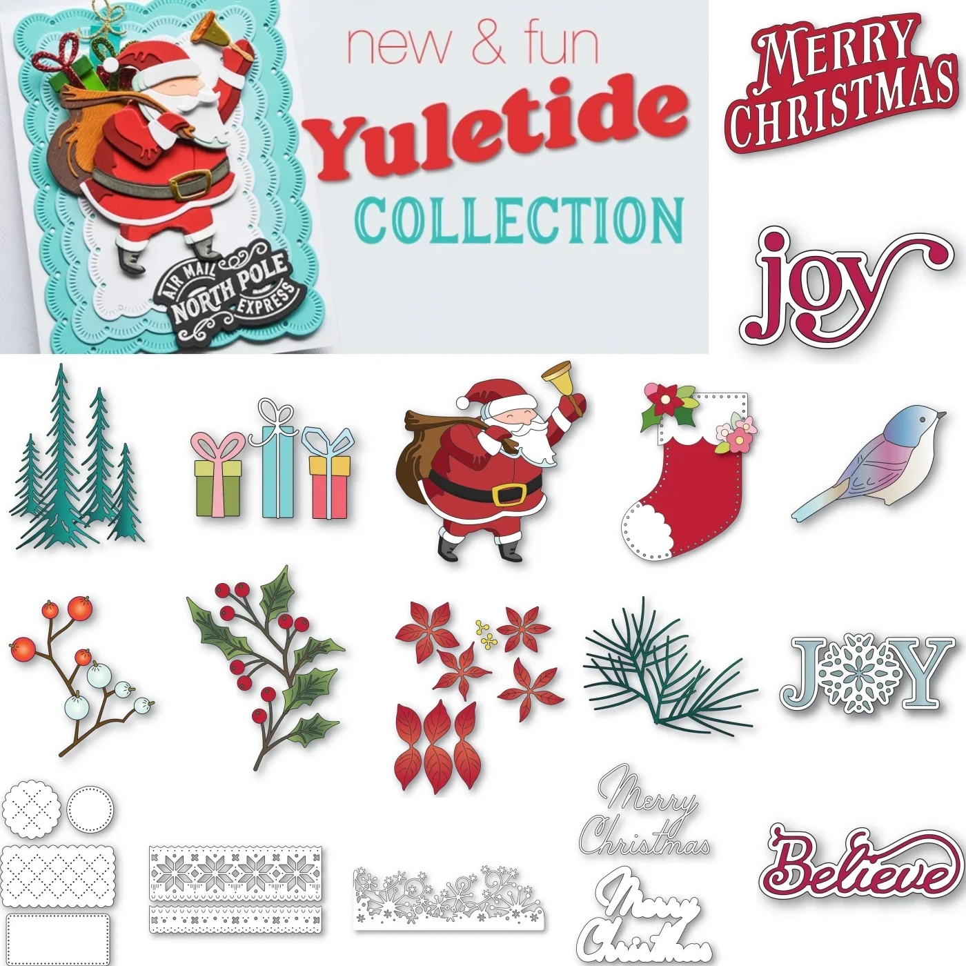 2024 New Merry Christmas Santa Berry Metal Cutting Dies DIY Making Card Scrapbook Paper Album Craft Supplies Template Decoration
2024 New Merry Christmas Santa Berry Metal Cutting Dies DIY Making Card Scrapbook Paper Album Craft Supplies Template Decoration