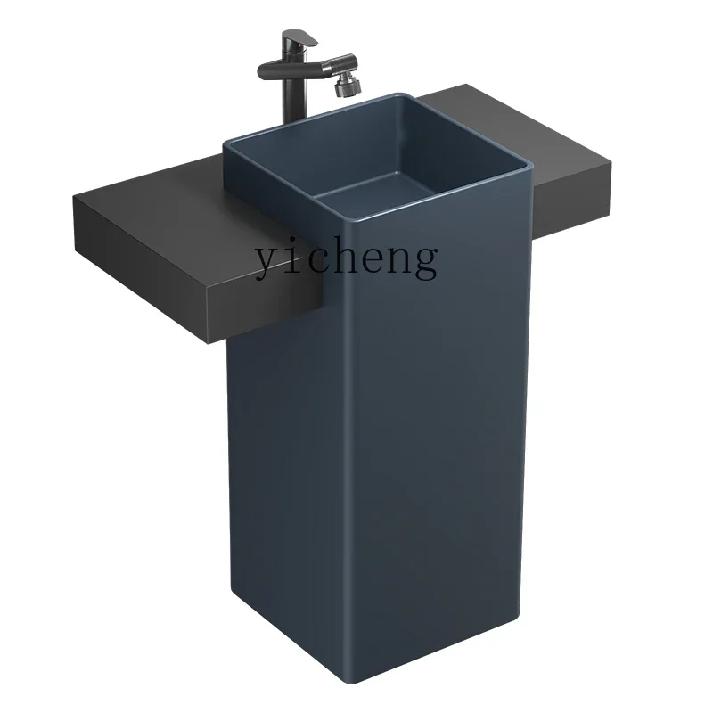 H9- square bathroom ceramic column basin countertop balcony floor integrated washbasin household washbasin
H9- square bathroom ceramic column basin countertop balcony floor integrated washbasin household washbasin