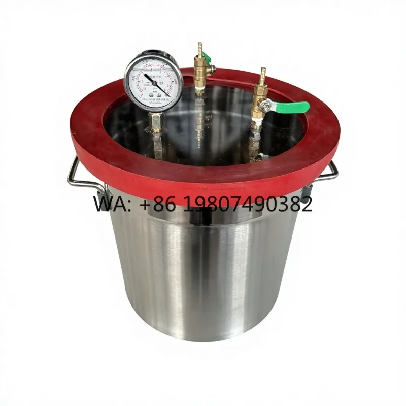 Resin Vacuum Chamber with Rotary Vane Vacuum Pump, Electronic Vacuum Unit for Casting Defoaming Industrial Application
Resin Vacuum Chamber with Rotary Vane Vacuum Pump, Electronic Vacuum Unit for Casting Defoaming Industrial Application