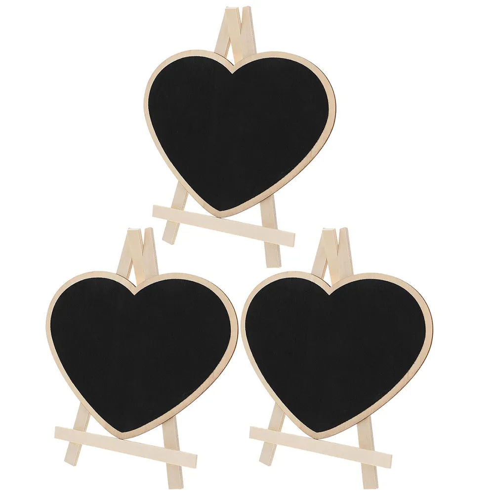3Pcs Vertical Chalkboard Heart Shaped Small Wooden Chalk Boards Desktop Message Signs Reusable Writing Boards
3Pcs Vertical Chalkboard Heart Shaped Small Wooden Chalk Boards Desktop Message Signs Reusable Writing Boards