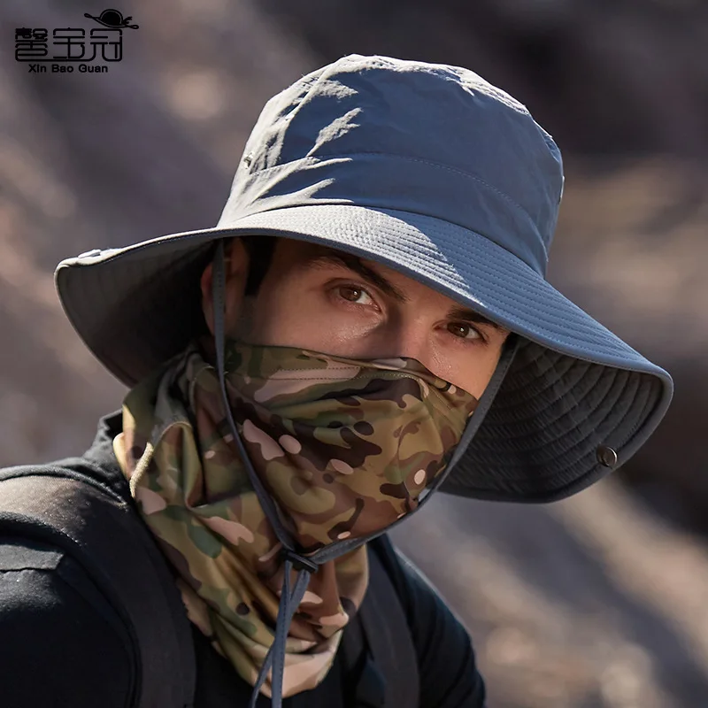 Summer Men's Breathable Sun Hat Outdoor Fishing Hat Sunscreen Solid Color Fisherman Hat Big Brim Travel Women's Hat
Summer Men's Breathable Sun Hat Outdoor Fishing Hat Sunscreen Solid Color Fisherman Hat Big Brim Travel Women's Hat