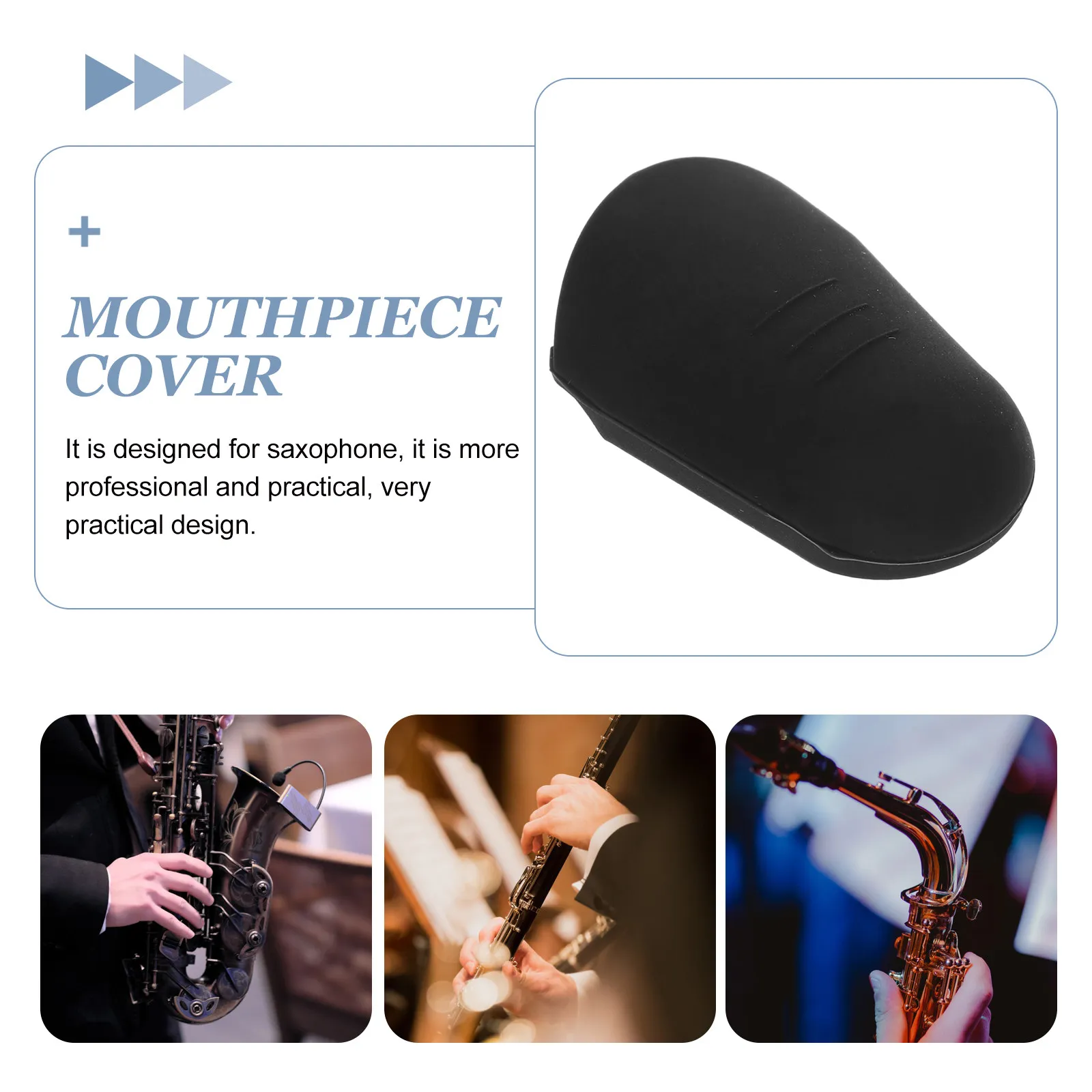 Rubber Protective Cover for Sax Mouthpiece Professional Design Smooth Finish Safe Use Saxophone Protector Music Instrument
