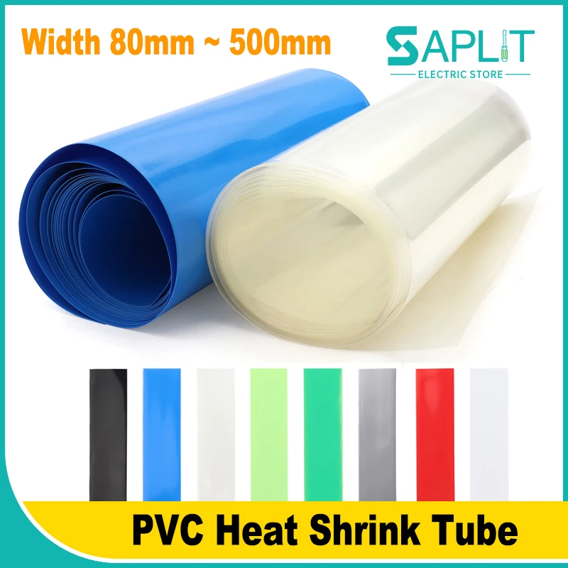 1M Width 80mm ~ 500mm PVC Heat Shrink Tube for 18650 Lipo Battery Pack Film Insulation Waterproof Cable Sleeve Wrap Protector
1M Width 80mm ~ 500mm PVC Heat Shrink Tube for 18650 Lipo Battery Pack Film Insulation Waterproof Cable Sleeve Wrap Protector
