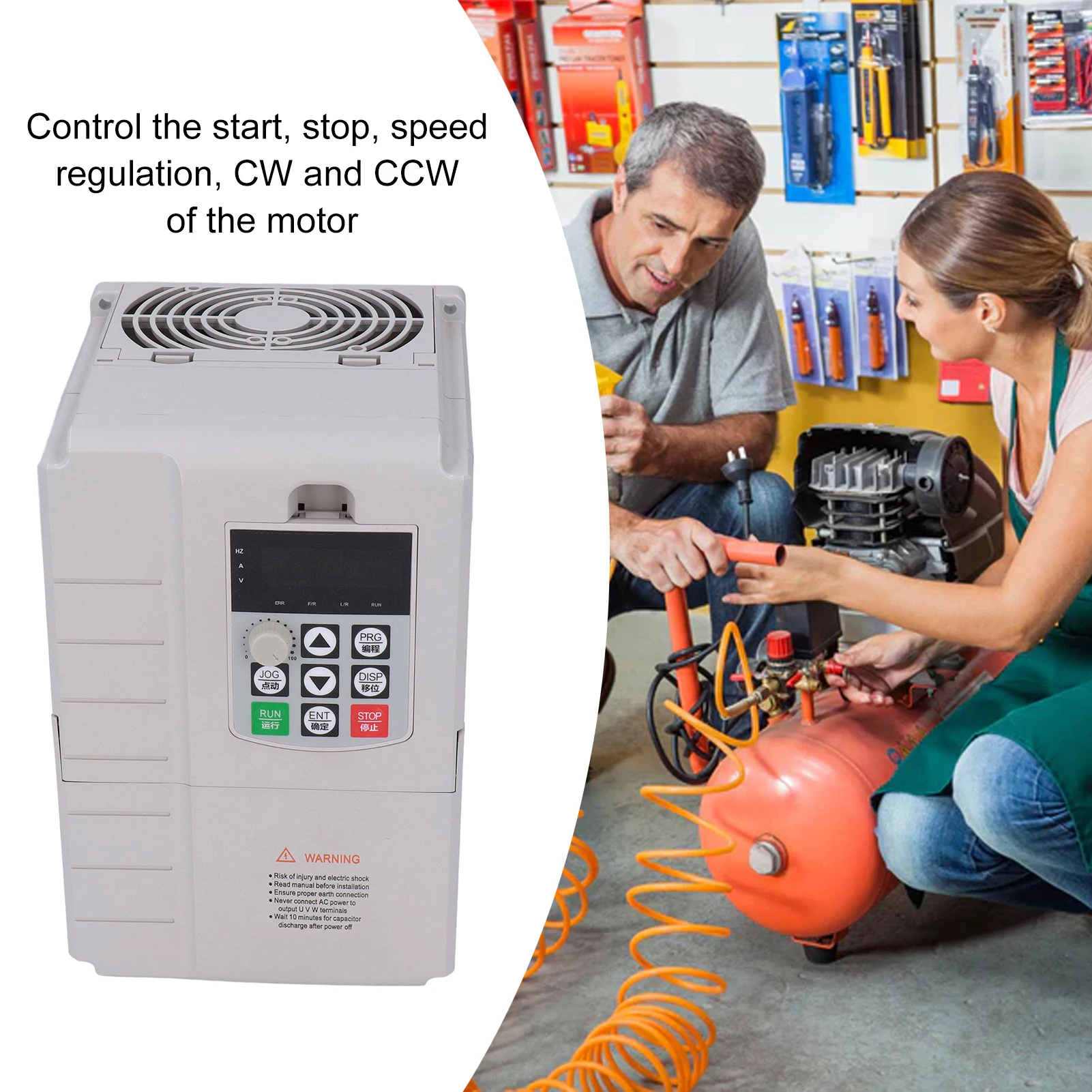 Motor Inverter Frequency Converter 7.5KW Motor Speed Governor Single Phase 220V Input 3 Phase 380V Output
Motor Inverter Frequency Converter 7.5KW Motor Speed Governor Single Phase 220V Input 3 Phase 380V Output