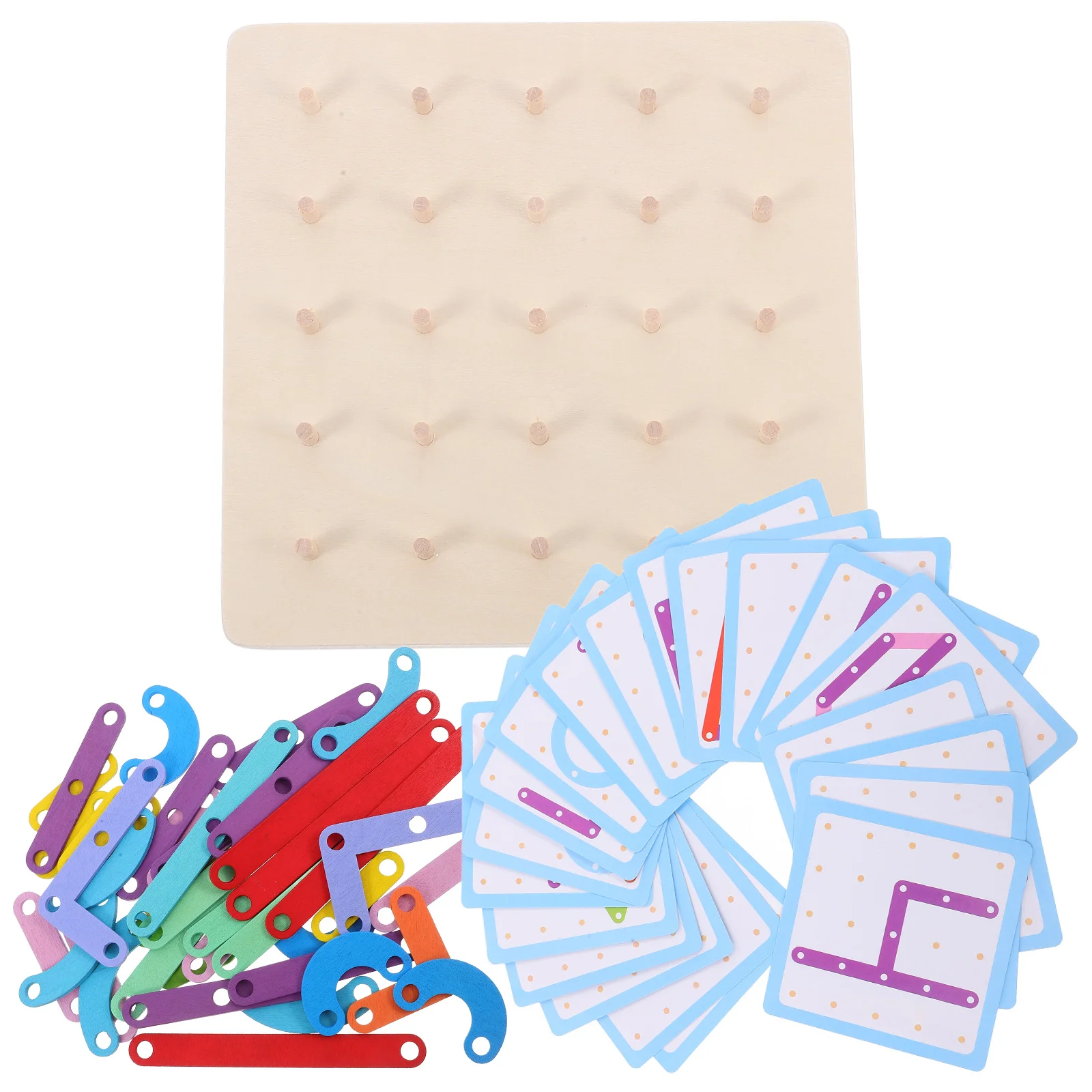 Numbers and Letters Peg Board Kids Puzzle Toy Wooden Pieces Educational Geoboard Paper Toddler for Toddlers Parent-child
Numbers and Letters Peg Board Kids Puzzle Toy Wooden Pieces Educational Geoboard Paper Toddler for Toddlers Parent-child