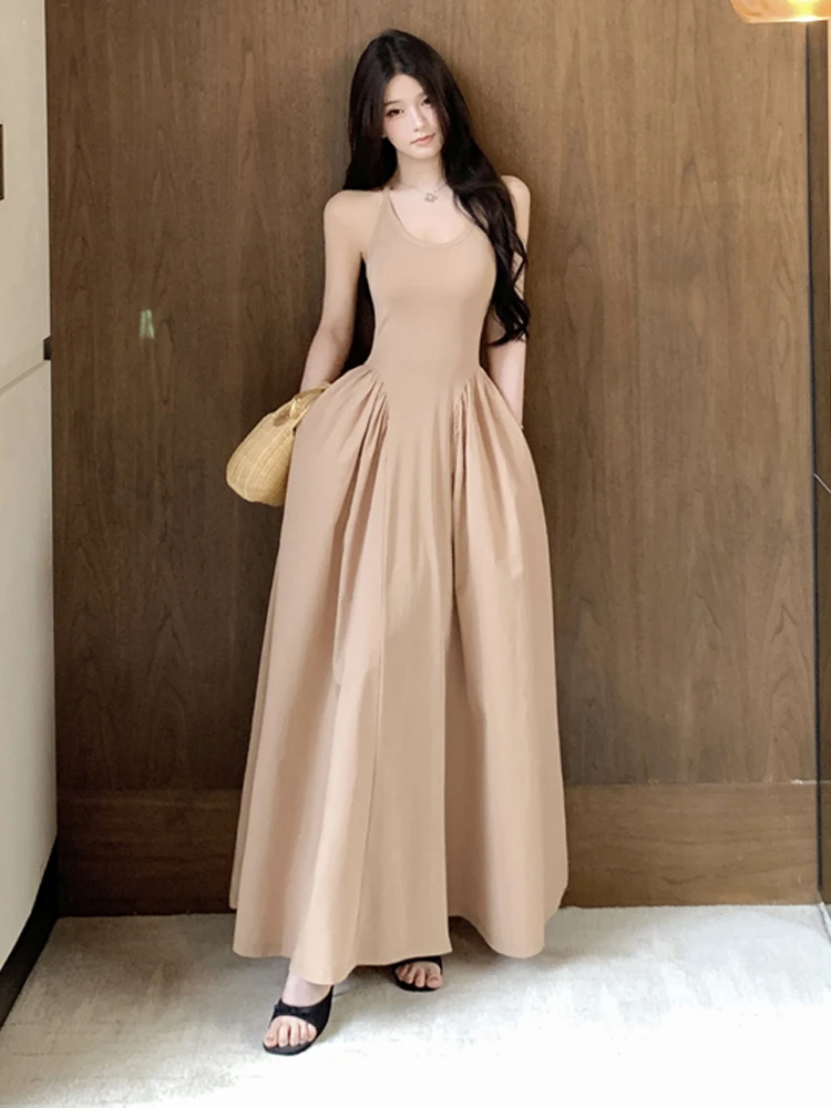 Сексуальное платье трапециевидной формы с глубоким вырезом на бретельках для похудения, женское дизайнерское чувственное женское платье в стиле пэчворк, полное плиссированное платье
Сексуальное платье трапециевидной формы с глубоким вырезом на бретельках для похудения, женское дизайнерское чувственное женское платье в стиле пэчворк, полное плиссированное платье