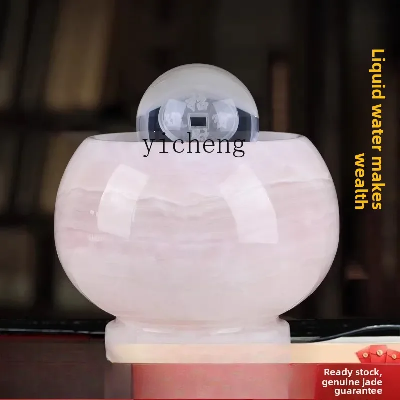BJ-25 natural jade feng shui ball flowing water ornament fountain rotating ball front decoration
BJ-25 natural jade feng shui ball flowing water ornament fountain rotating ball front decoration
