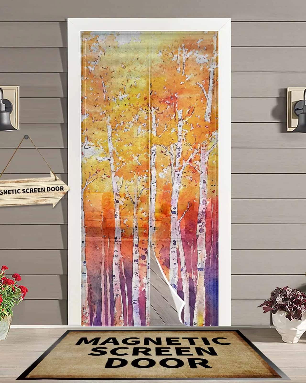 Autumn Leaves Tree Painting Magnetic Door Curtain Living Room Bedroom Home Anti-mosquito Screen Door Curtain
Autumn Leaves Tree Painting Magnetic Door Curtain Living Room Bedroom Home Anti-mosquito Screen Door Curtain