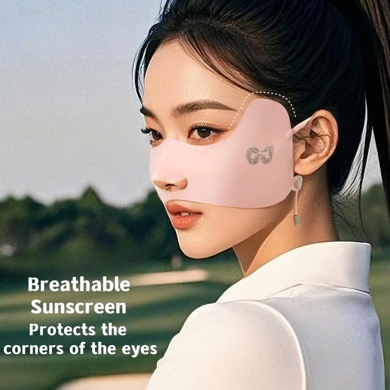 Summer Ice Silk Sunscreen Mask Women Outdoor UV Shade Breathable Golf Mask Hanging Ear Outdoor UPF50+
Summer Ice Silk Sunscreen Mask Women Outdoor UV Shade Breathable Golf Mask Hanging Ear Outdoor UPF50+