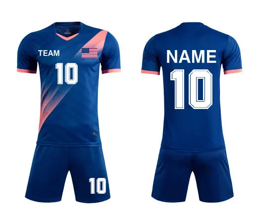 Customized football uniform set for junior high school football training team, men's jersey, youth competition, children's sport
Customized football uniform set for junior high school football training team, men's jersey, youth competition, children's sport