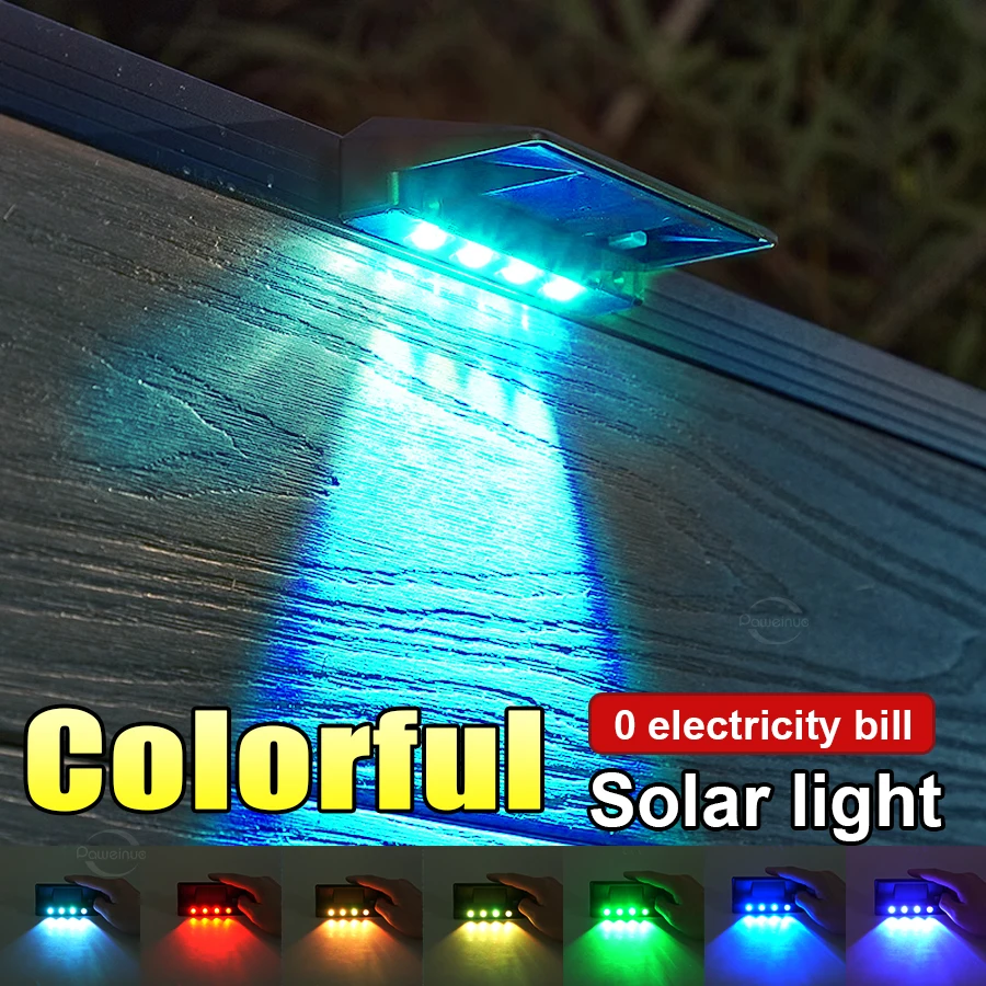 2 Pack Colorful Solar Wall Lights 4 LED Solar Fence Lights Outdoor Waterproof Solar Deck Lights Wall Lights for Fence Post Yard
2 Pack Colorful Solar Wall Lights 4 LED Solar Fence Lights Outdoor Waterproof Solar Deck Lights Wall Lights for Fence Post Yard