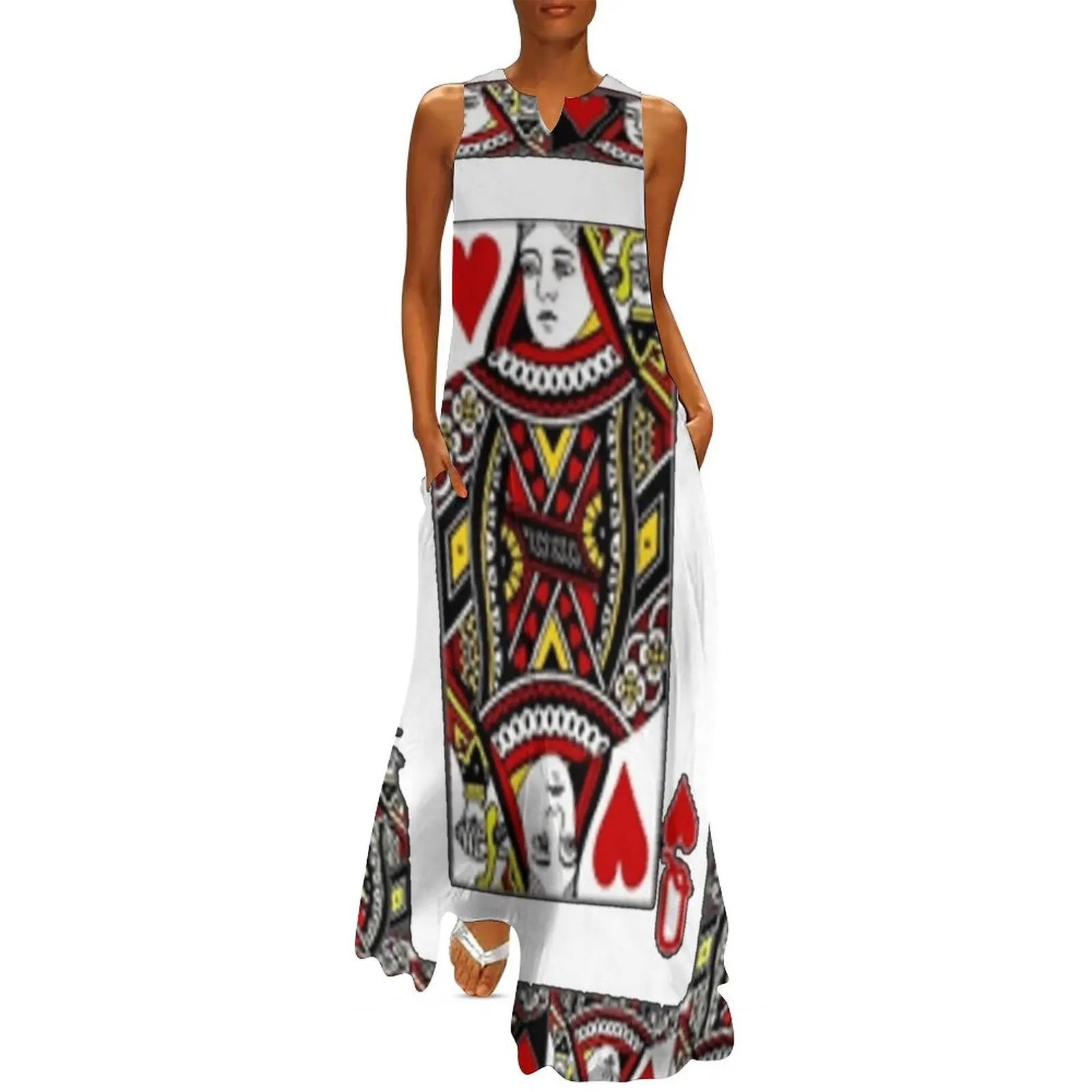 CASINO RED QUEEN OF HEARTS PATTERN WHITE ART Long Dress dresses with long sleeves Clothing festival outfit women 
CASINO RED QUEEN OF HEARTS PATTERN WHITE ART Long Dress dresses with long sleeves Clothing festival outfit women