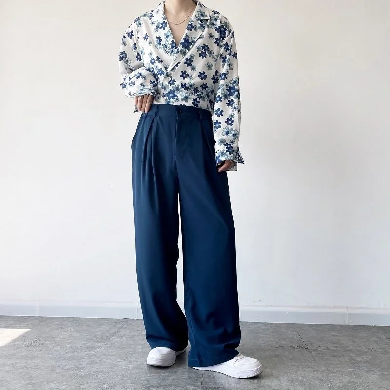 2022 Men's Autumn New Design Blue Indigo Simple Style Pockets Korean Straight Wide Leg Pants Streetwear Pantalones Hombre
2022 Men's Autumn New Design Blue Indigo Simple Style Pockets Korean Straight Wide Leg Pants Streetwear Pantalones Hombre