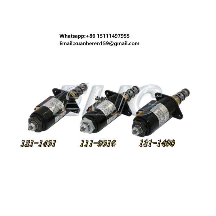 ELIC E330D E336D E349D 111-9916 121-1491 121-1490 Excavator Solenoid Valve 2254558 225-4558 457-9878 171-0028 335-0376 323-7894
ELIC E330D E336D E349D 111-9916 121-1491 121-1490 Excavator Solenoid Valve 2254558 225-4558 457-9878 171-0028 335-0376 323-7894