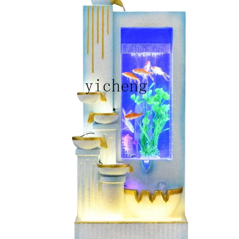 YY Living Room Water Fountain European Style Ornaments Front Desk Fish Tank Fortune Water Curtain Wall Floor
YY Living Room Water Fountain European Style Ornaments Front Desk Fish Tank Fortune Water Curtain Wall Floor